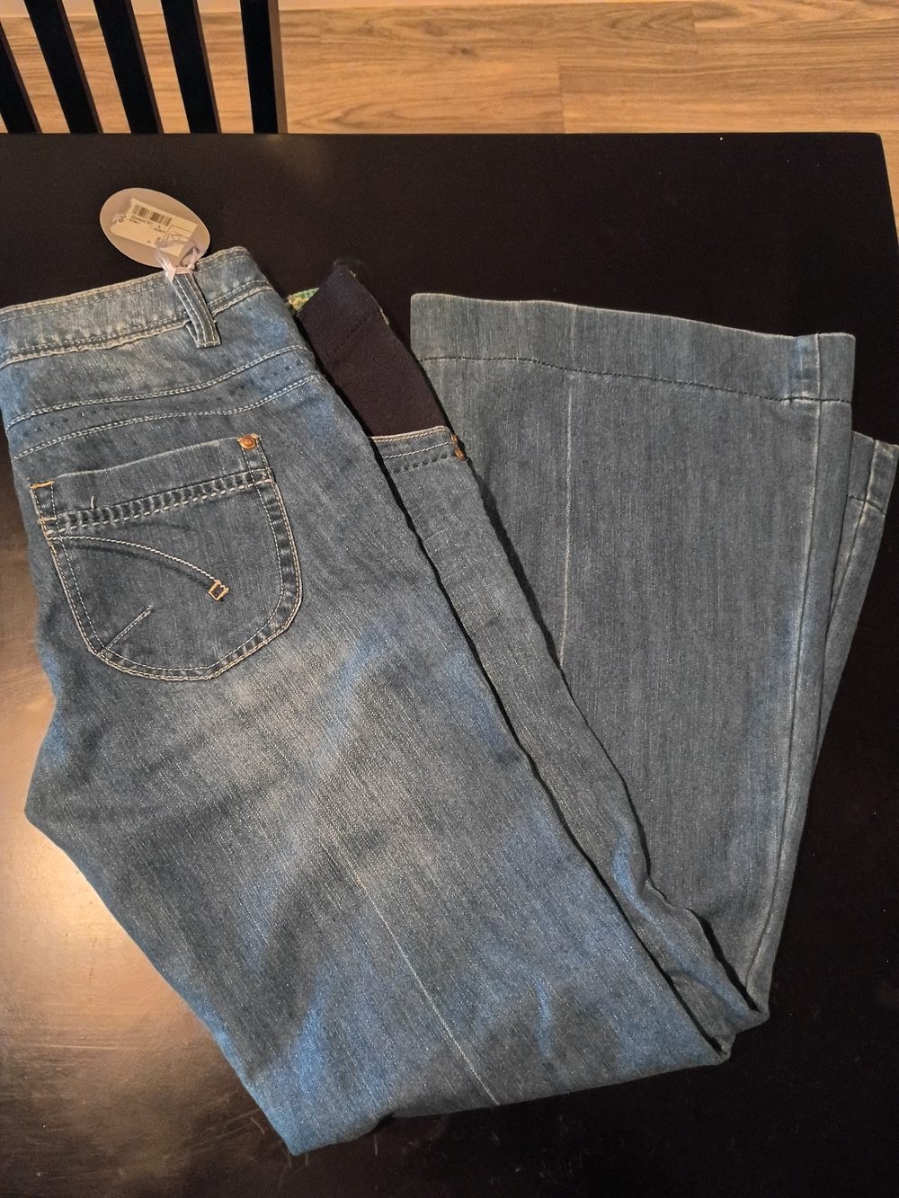 Maternity Look Women's Maternity Stretchy Waistband Ultrasoft Baggy Jeans